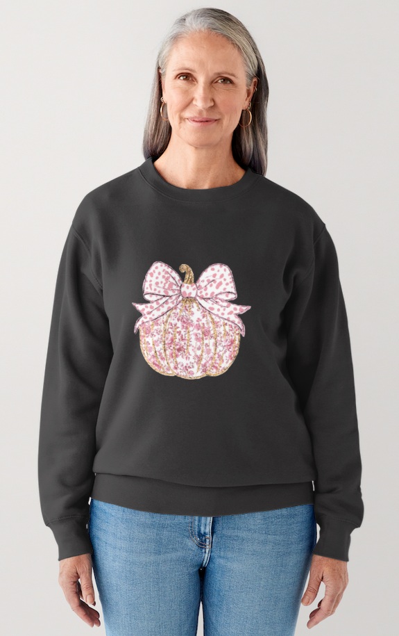 Pink Flora Pumpkin Hoodie